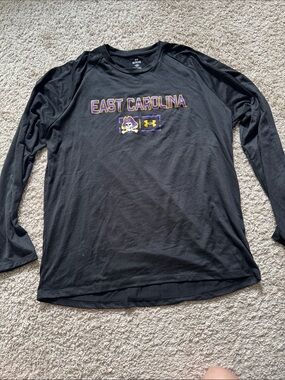 Under Armour East Carolina (ECU) Black Long-Sleeve Performance Shirt
